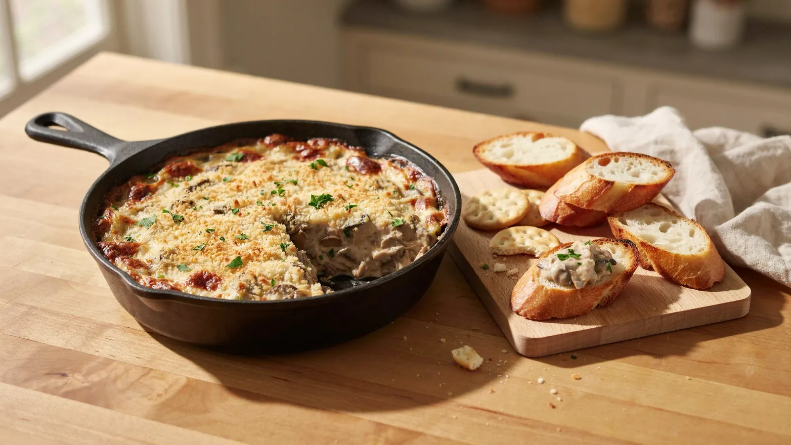 Baked Mushroom Dip