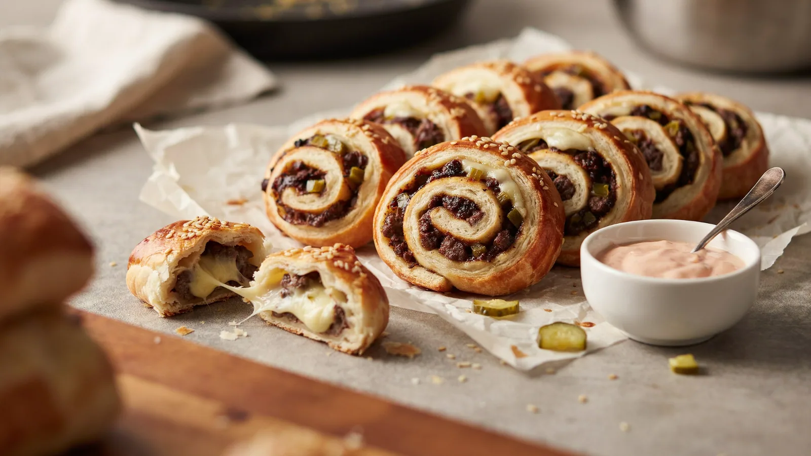 Big Mac-Inspired Pinwheels