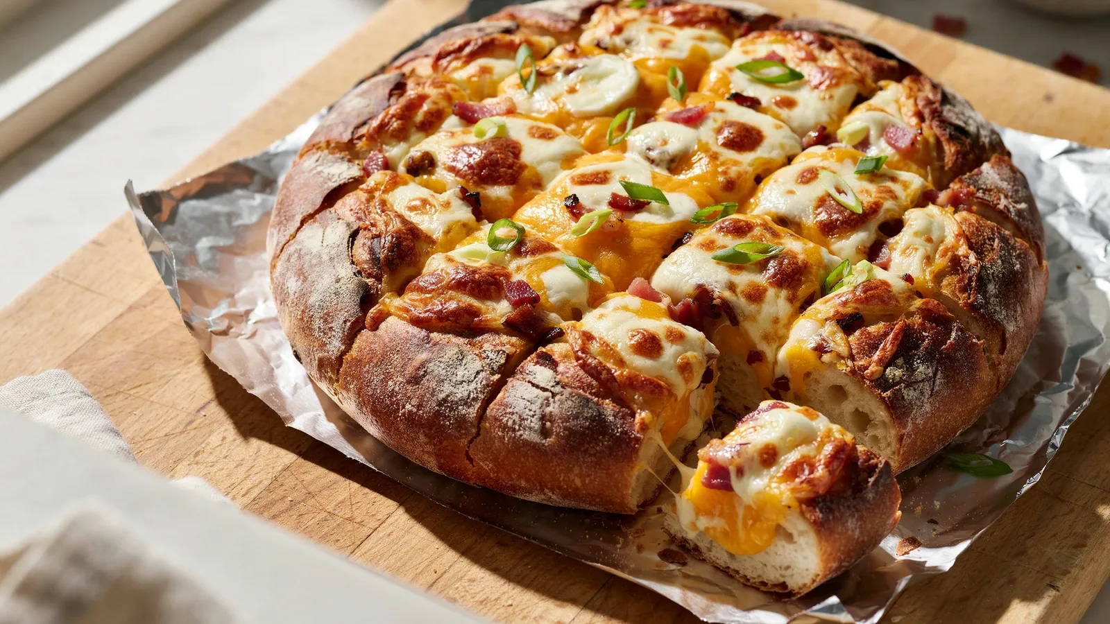 Cheesy Bacon Pull-Apart Bread