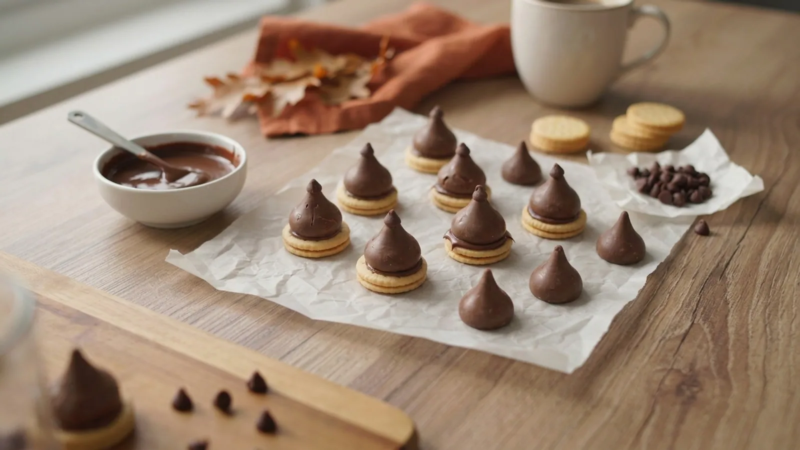 Chocolate Kiss Acorns