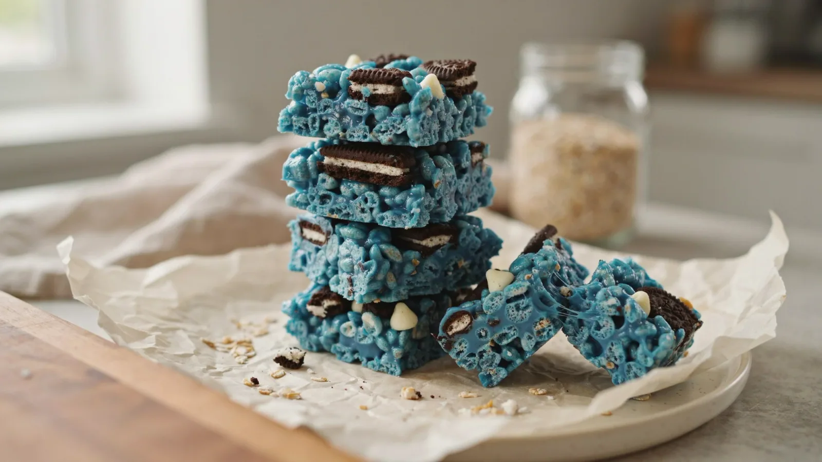 Cookie Monster Rice Krispies