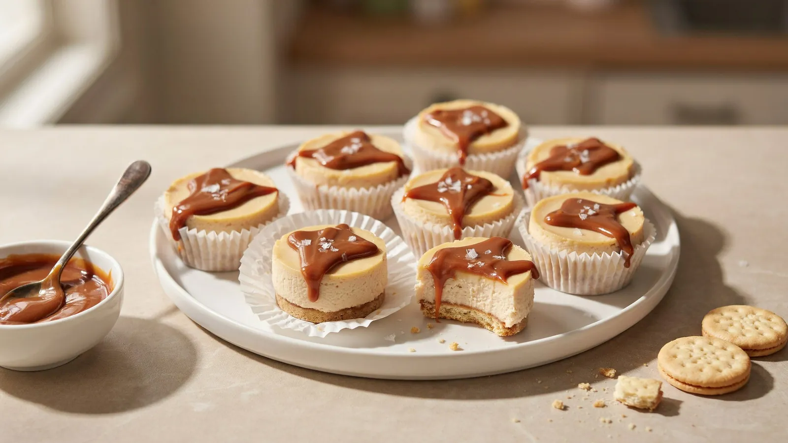 Dulce de Leche Cheesecake Bites