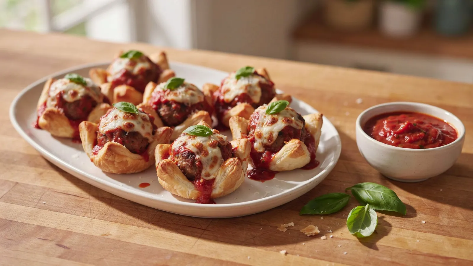 Meatball Marinara Bites