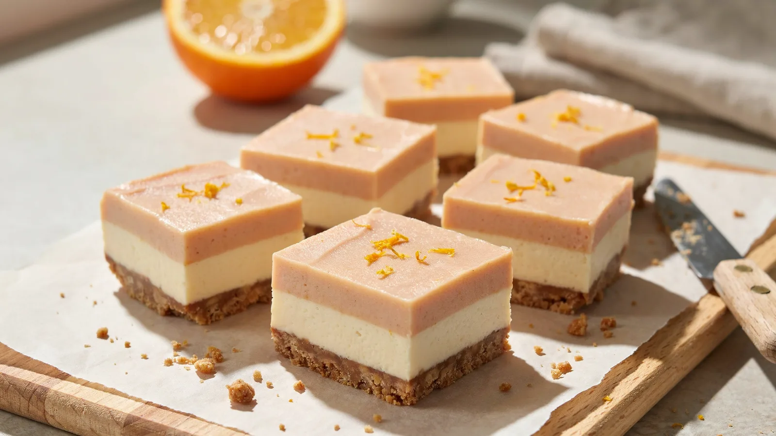 Orange Dreamsicle Bars