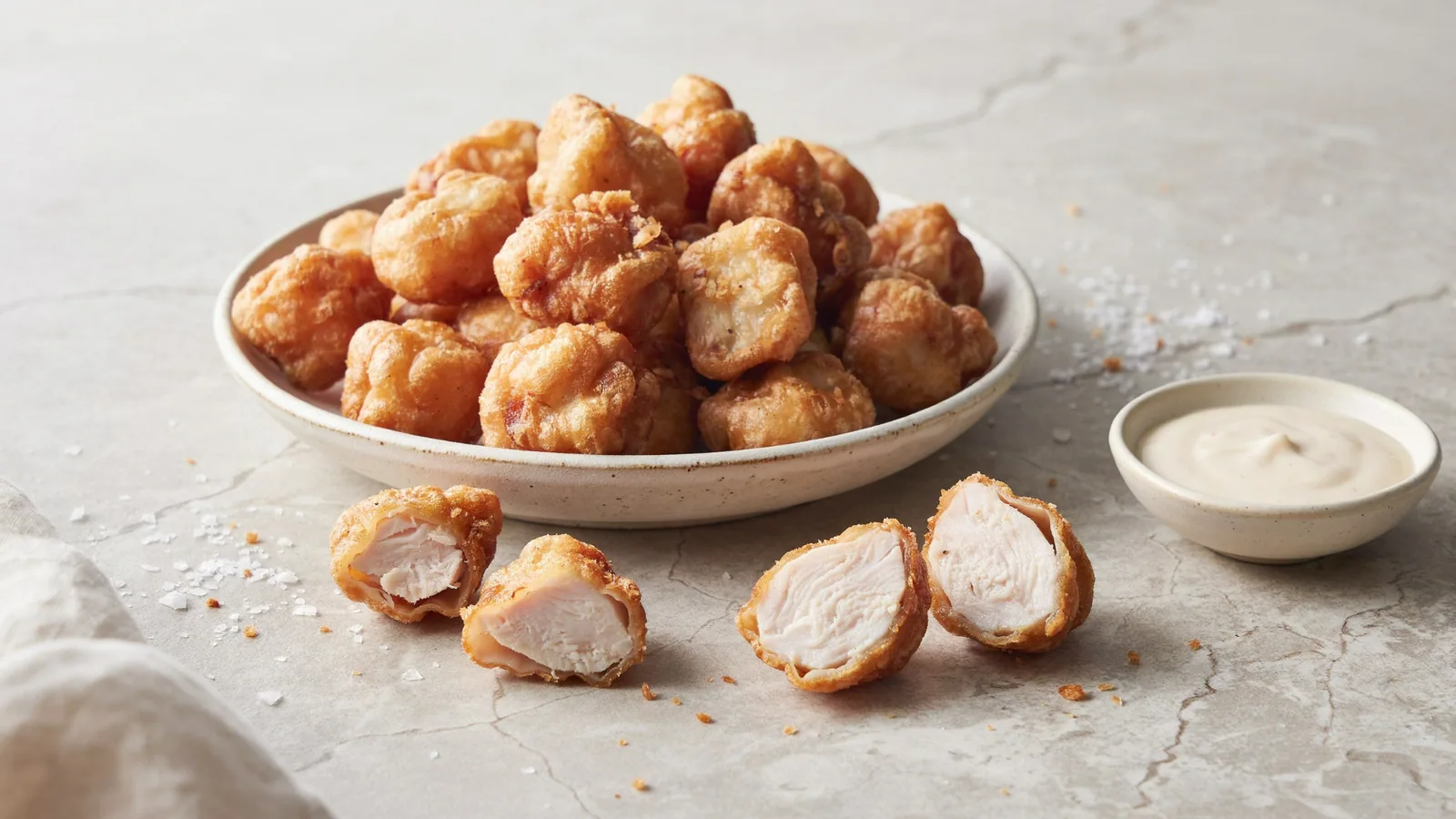 Crispy Popcorn Chicken Bites