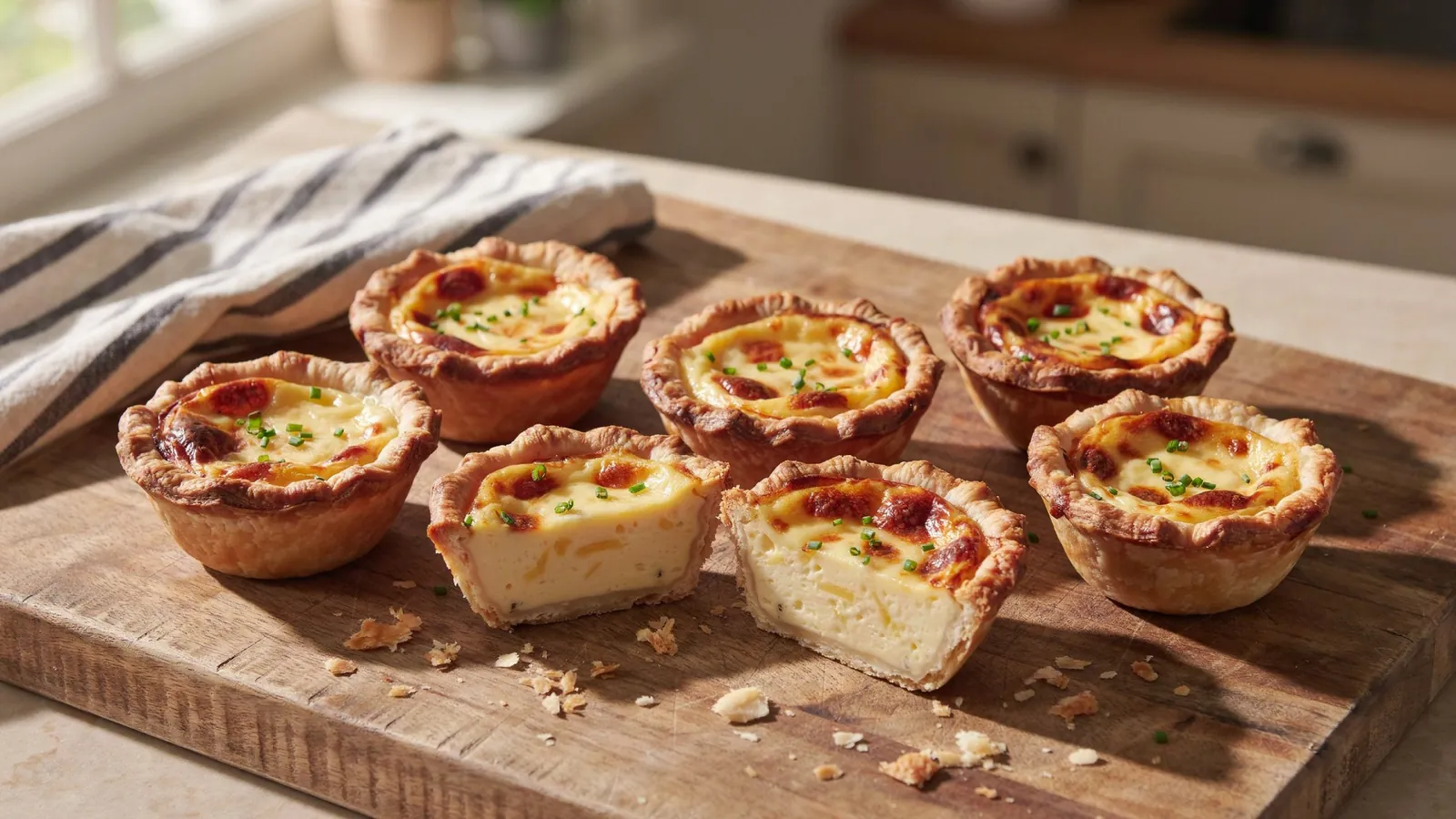 Three Cheese Mini Quiche