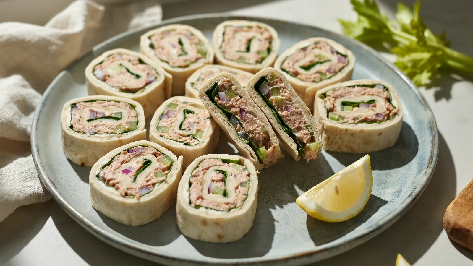Tuna Salad Pinwheels