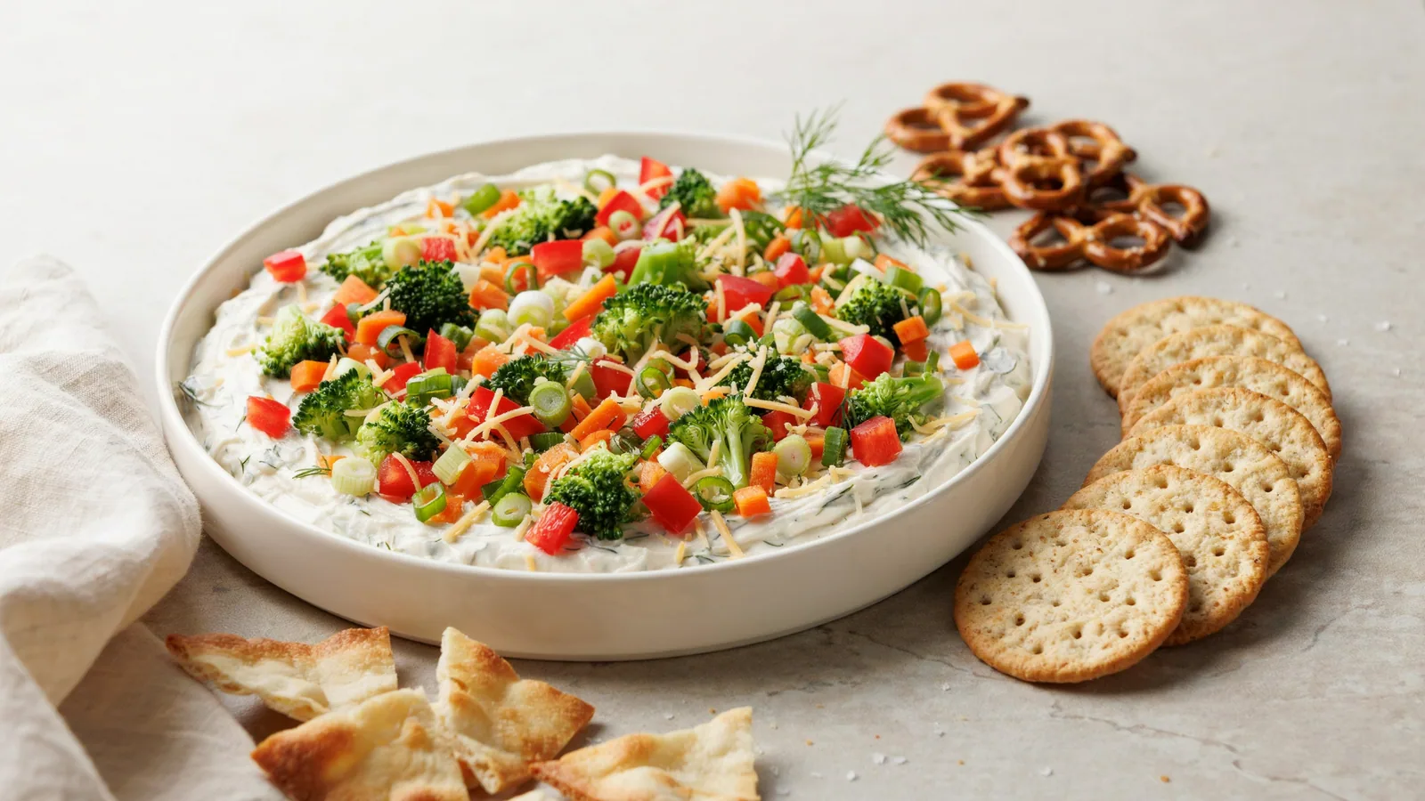 Veggie Pizza Dip